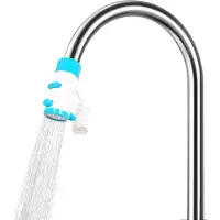 OEM Allecto Premium – Universelle Wasserhahnverlängerung, um 360° drehbar – Spritzschutz – Für Bad und Küche – Platzsparende Wasserhahnbrause – Einfache Montage am Küchenwasserhahn