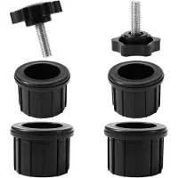 OEM Schwarze Kunststoff Parasolvoetringen Set 6 für Strand und Garten