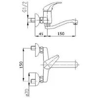 OEM Chrom verzierter Drehhebel Armatur