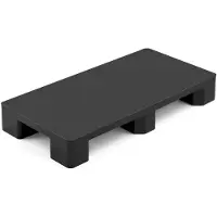 StarTech.com Kunststoffpalette - Leichtpalette 1000 x 500 x 136 mm - Geschlossene Oberfläche - 1000 kg Statische Traglast - 2-Wege-Einfahrt - Nestbar - Für Lager Garage Supermarkt