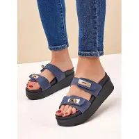 Royal Fashion Royalfashion Damen-Plateausandalen mit Schnallen "Dalia", Größe 38