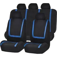 OEM 9 Stück klassische Autostoelhüte, Hüte, Autowäsche, Stoelhüte, Vollset, ideale Passform und perfekte Schutz für Autostoelen, blau