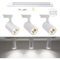 Nikcorp LED Deckenleuchte Strahler 3-flammig verstellbar modern weiß 30W