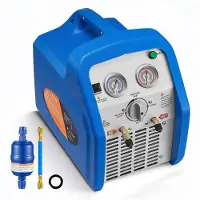 StarTech.com Kältemittelrückgewinnungsgerät - Tragbares Doppelzylinder-Absauggerät - 1 PS Motor - 1450 U/min - Für flüssige und gasförmige Kältemittel - Für HLK, Kfz- und Klimaanlagen