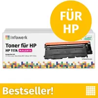 Infowerk Toner für HP 117A Magenta, Kompatibel mit HP ColorLaser 150, MFP-178, u.v.m., 1 Stück