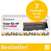 Infowerk Toner für HP 117A Magenta, Kompatibel mit HP ColorLaser 150, MFP-178, u.v.m., 7 Stück