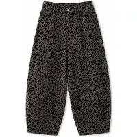 Mazine - Women's Printed Barrel Leg Denim Pants - Jeans Gr XS schwarz