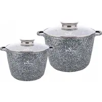 Zilner KlönBerg KB-3910 Marmor-Kochtopfset 4 Teile Induktion