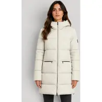 Ecoalf für Damen. MCWGAJKMARAN0987W26-021 Weiße Marangu-Jacke (L), Lässig, Recyceltes Polyester