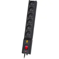 CARUNO LX 610 GA K.:CZ 1,5M schwarze Steckdosenleiste