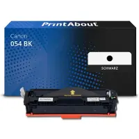 PrintAbout Toner kompatibel mit Canon 054 BK - Schwarz