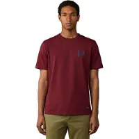 Hackett London für Herren. HM5000140 T-Shirt H Back Logo Bordeaux (XL), Lässig, Baumwolle, Kurzarm