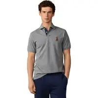 Hackett London für Herren. HM5600238 Poloshirt Harry grau (XL), Lässig, Baumwolle, Kurzarm
