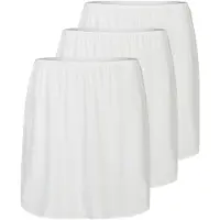 Nina von c. Unterrock NINA VON C. "3er Pack Halbrock Länge Elegance", Damen, Gr. 42, weiß, Obermaterial: 81% Viskose CV. 19% Polyester PES., Röcke Unterrock