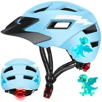 Sonstiges Kinder Fahrradhelm mit LED-Licht, Verstellbar, Multisport, Blau S