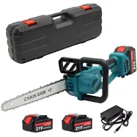 OEM Elektrische Kettensäge, bürstenloser Motor, 12 Zoll Führungsschiene, 2 Batterie Typ 2, 12 Zoll-b