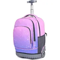 Unyqoos Rucksack Trolley - Multifunktional mit großer Kapazität, Farbverlauf Popur, Einheitsgröße