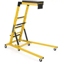 StarTech.com KFZ Mechaniker Creeper - Verstellbare Seitenliege - Höhe 122–173 cm - Tragkraft 180 kg - 6 drehbare Rollen - Klappbar für Garage und Werkstatt