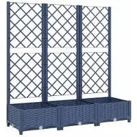 StarTech.com Pflanzkasten Garten - Hochbeet 120x40x121,5 cm - Robuste PP-Kunststoffstruktur - Für Terrasse und Balkon - Freistehender Pflanzenständer
