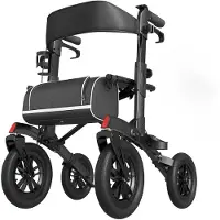 OEM Faltbarer Rollator, leicht, verstellbarer Griff, Schwarz