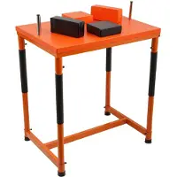 StarTech.com Armwrestling Tisch - Professioneller Wettkampf- und Trainingstisch - Kraft- & Handgelenkstraining - 90x65x100 cm - Stahl PolyurethanEVA Holz - 22,35 kg - Orange