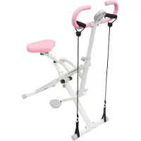 StarTech.com Squat Assist Trainer - Kniebeugentrainer - Faltbare Squat Maschine - Verstellbarer Sitz und Rückenlehne - Heimfitness Krafttraining - Pink