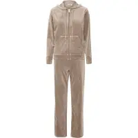 B.young Sweatanzug "Damen Set sweat BYMITZA", Damen, Gr. M, braun (walnut), Obermaterial: 95% Polyester PES. 5% Elasthan EL., Sportanzüge Sweatanzug