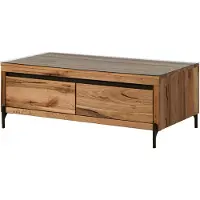 MASSIVMOEBEL24.DE MASSIVMOEBEL24 Couchtisch Wild-/Zerreiche 120x67x45 natur geölt MONTREUX #120