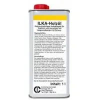 ILKA Chemie GmbH ILKA Holzöl Pflegeöl, gebrauchsfertig , Holz- und Steinpflegeöl von Hartholzoberflächen mit langanhaltendem UV-Schutz, 1 Liter - Flasche