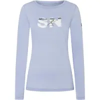 Super.natural W Cross Country Logo LS forget me not blue/various (15J) L