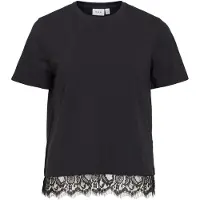 Vila Vinora Spitzensaum T-shirt