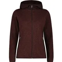 CMP Woman Fleece Fleece Jacket FIX Hood black berry (C595) 40