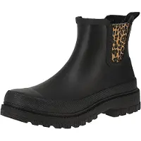 Verbenas 9302181200 Lua Smooth Combi Animal - Damen Boots - Black-Sand-Leo, Größe:41 EU