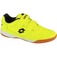 Lotto Hallenschuh , Jungen, Gr. 37, gelb (fr.gelb, schwarz), Synthetik, mehrfarbig, Schuhe Hallenschuh, - mit nicht-färbender Sohle