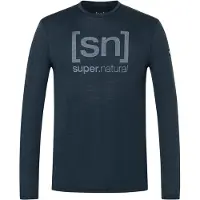 Super.natural - Denilogo SN L/S - Merinolongsleeve Gr M blau