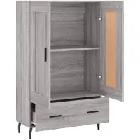 vidaXL Highboard Grau Sonoma 69,5x31x115 cm Holzwerkstoff