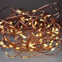 Solight LED Weihnachts-Miniaturkette, Kupfer, 10 Meter, warmweiß, Artikelnummer: 1V54-WW