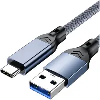INF USB 3.2 Typ-C Kabel: 10 Gbit/s High-Speed Daten & 60W Schnellladung Blau + Grau 1,5 M