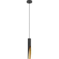 Eglo Hängeleuchte Barbotto in Schwarz/Gold, 1fl.