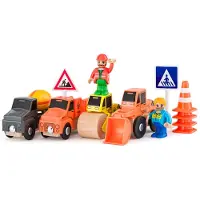 Woody Autosatz - Baumaschinen, 12 Stück