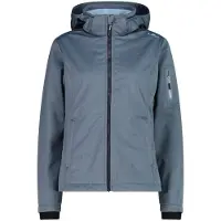 CMP Woman Jacket DET. Hood cool blue mel. (L523) 48