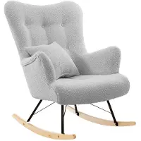 Mirjan 24 Schaukelsessel Zawil Boucle, Vintage Relaxsessel, Polstersessel, Wohnzimmersessel vom Hersteller (Farbe: Baloo 2085)