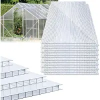 OEM Polycarbonat-Tafeln - UV-beständig, transparent, 60,5 x 121 cm, 10,25 m²