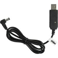 VHBW Ladegerät kompatibel mit Baofeng DM-5R, UV-5R, CHR-9700, GT-3, CH-8 Funkgerät, Funkgerät-Akkus - USB-Ladekabel, 100 cm, mit Kontrollleuchte
