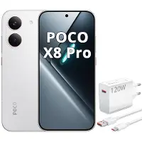 Xiaomi POCO X8 Pro 5G 12GB 512GB Smartphone Weiß 6500mAh 120Hz AMOLED NFC mit 120W Ladegerät