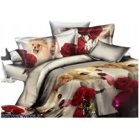 Cotton World Baumwolle world Mikrofaser 3D Bettwäsche-Set 160x200 cm