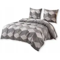 Cotton World Baumwolle world Mikrofaser Bettwäsche Set 3D Blöcke 200x220