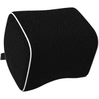 Benza Ibenzoa Lendenstützkissen ergonomisch – 45D Memory-Schaum, atmungsaktive Polyester-Mesh-Hülle (waschbar 30 °C), verstellbarer Gurt, 27×23×13 cm, mit Tragetasche