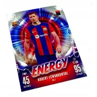 Hasbro Match Attax 2023/24 Tcg Card. No. En 4 Robert Lewandowski / Energy