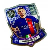 Hasbro Match Attax 2023/24 Tcg Card. Sh 3 Marco Verratti / Pro Elite Chrome Shield